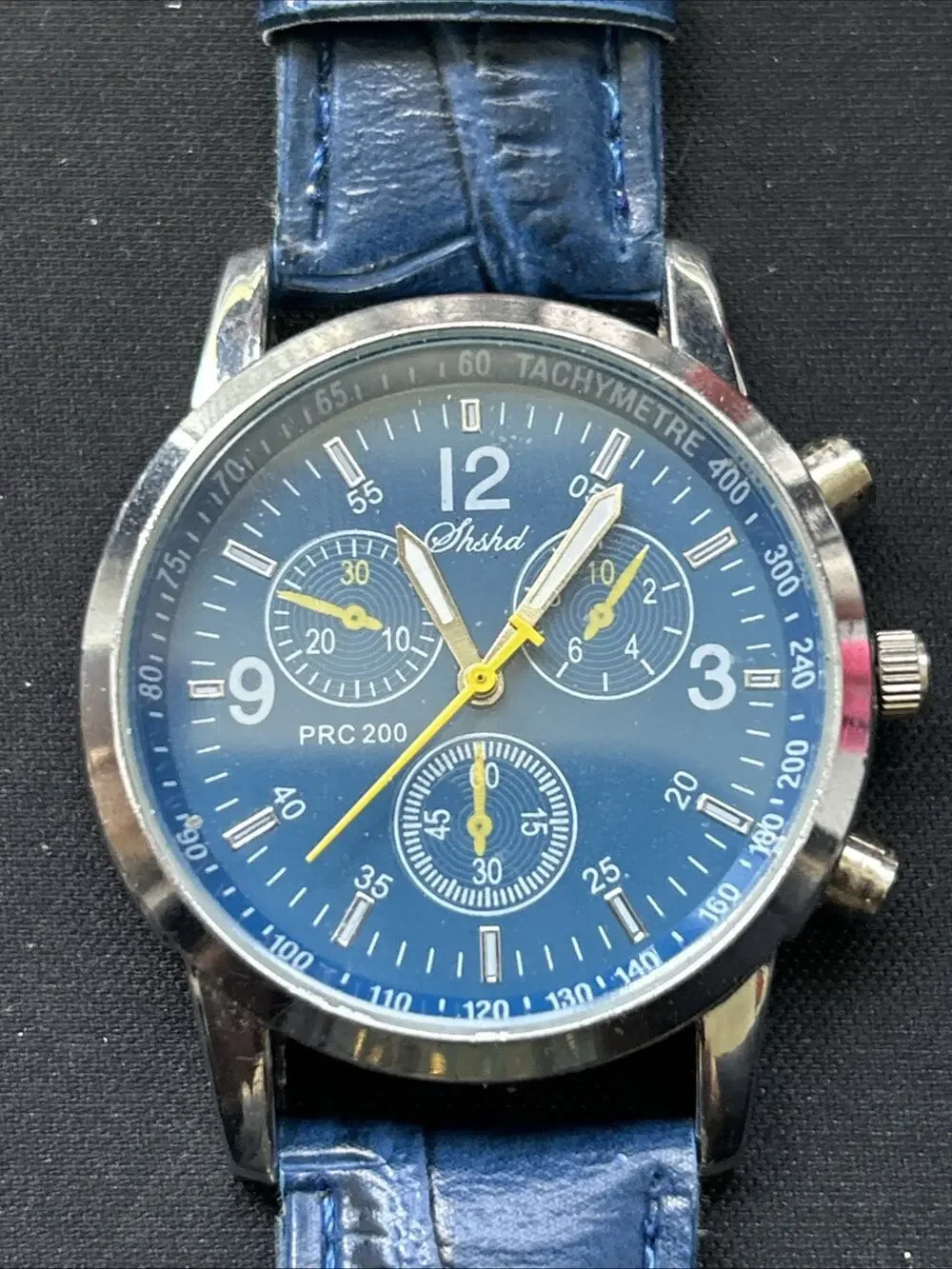 Shshd Silver Tone Blue Dial And Band Women’s Quartz Watch